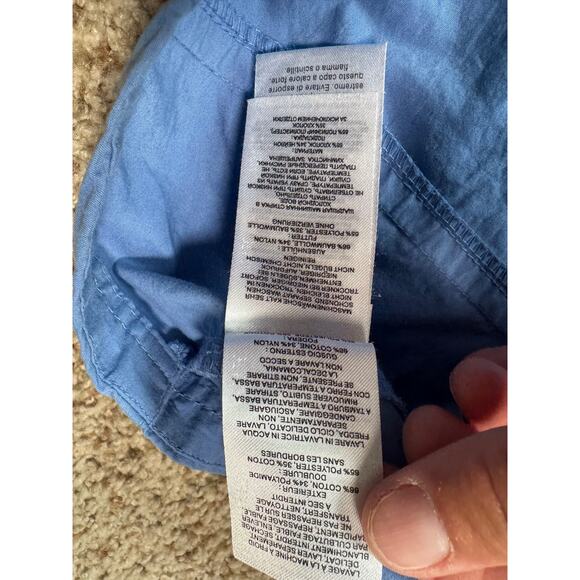 Vintage COLUMBIA Lightweight Windbreaker Vest, size women's Large; Blue - Picture 10 of 11